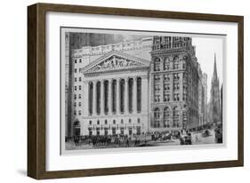 New York Stock Exchange, 1911-Moses King-Framed Art Print