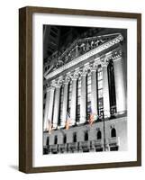 New York Stock Exchange at Night-Phil Maier-Framed Photographic Print