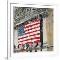 New York Stock Exchange - Detail-Susan Brown-Framed Giclee Print