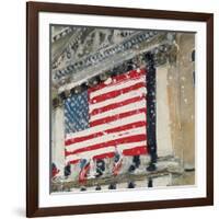 New York Stock Exchange - Detail-Susan Brown-Framed Giclee Print