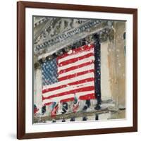 New York Stock Exchange - Detail-Susan Brown-Framed Giclee Print