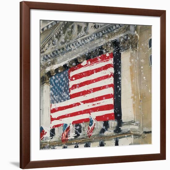 New York Stock Exchange - Detail-Susan Brown-Framed Giclee Print