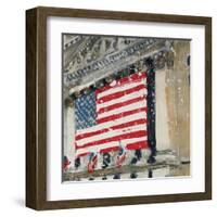 New York Stock Exchange - Detail-Susan Brown-Framed Giclee Print