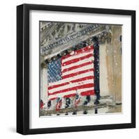 New York Stock Exchange - Detail-Susan Brown-Framed Giclee Print