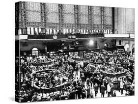 New York Stock Exchange During Heavy Trading on Oct 23, 1962-null-Stretched Canvas