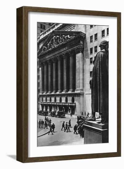 New York Stock Exchange, New York City, USA, C1930S-Ewing Galloway-Framed Giclee Print