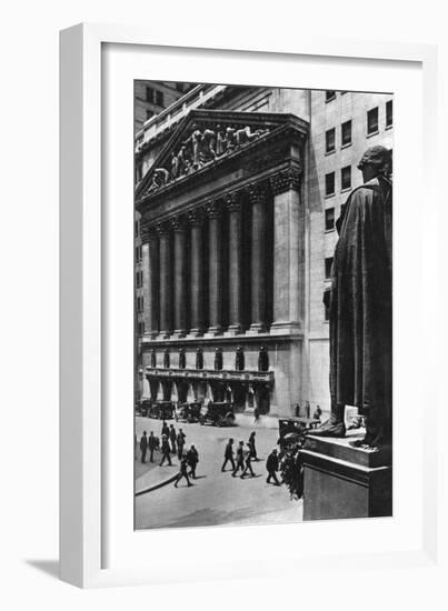 New York Stock Exchange, New York City, USA, C1930S-Ewing Galloway-Framed Giclee Print