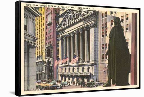 New York Stock Exchange, New York City-null-Framed Stretched Canvas