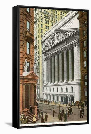 New York Stock Exchange, New York City-null-Framed Stretched Canvas