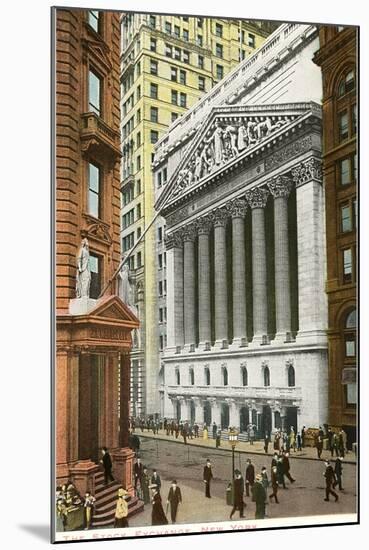 New York Stock Exchange, New York City-null-Mounted Art Print