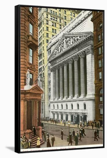 New York Stock Exchange, New York City-null-Framed Stretched Canvas