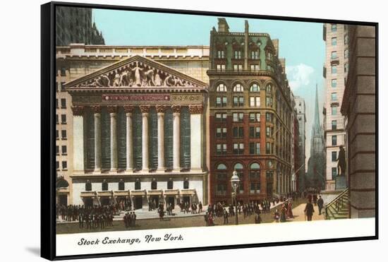 New York Stock Exchange, New York City-null-Framed Stretched Canvas