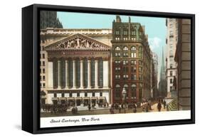 New York Stock Exchange, New York City-null-Framed Stretched Canvas