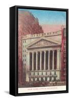 New York Stock Exchange, New York City-null-Framed Stretched Canvas