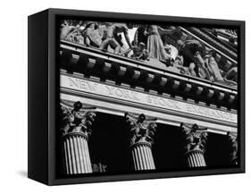 New York Stock Exchange, Wall Street Area, New York, New York State, USA-Robert Harding-Framed Stretched Canvas