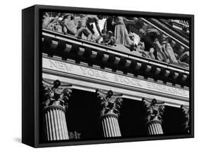 New York Stock Exchange, Wall Street Area, New York, New York State, USA-Robert Harding-Framed Stretched Canvas