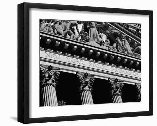 New York Stock Exchange, Wall Street Area, New York, New York State, USA-Robert Harding-Framed Premium Photographic Print
