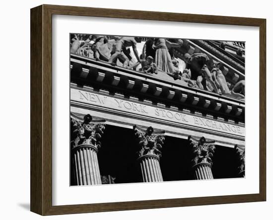 New York Stock Exchange, Wall Street Area, New York, New York State, USA-Robert Harding-Framed Photographic Print