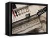 New York Stock Exchange, Wall Street, Manhattan, New York City, New York, USA-Amanda Hall-Framed Stretched Canvas