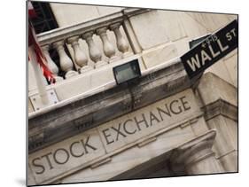 New York Stock Exchange, Wall Street, Manhattan, New York City, New York, USA-Amanda Hall-Mounted Photographic Print