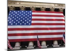 New York Stock Exchange, Wall Street, Manhattan, New York City, New York, USA-Amanda Hall-Mounted Photographic Print