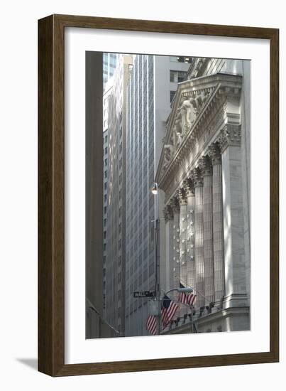 New York Stock Exchange, Wall Street, New York City, New York, Usa-Natalie Tepper-Framed Photo