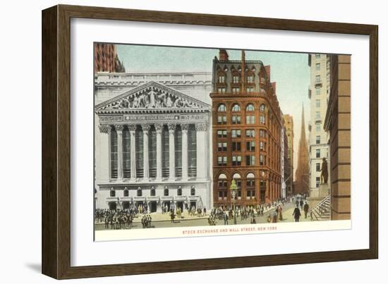 New York Stock Exchange, Wall Street, New York City-null-Framed Art Print