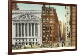 New York Stock Exchange, Wall Street, New York City-null-Framed Art Print