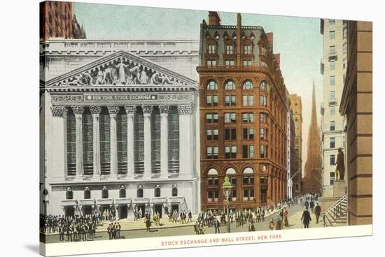 New York Stock Exchange, Wall Street, New York City-null-Stretched Canvas