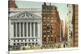 New York Stock Exchange, Wall Street, New York City-null-Stretched Canvas