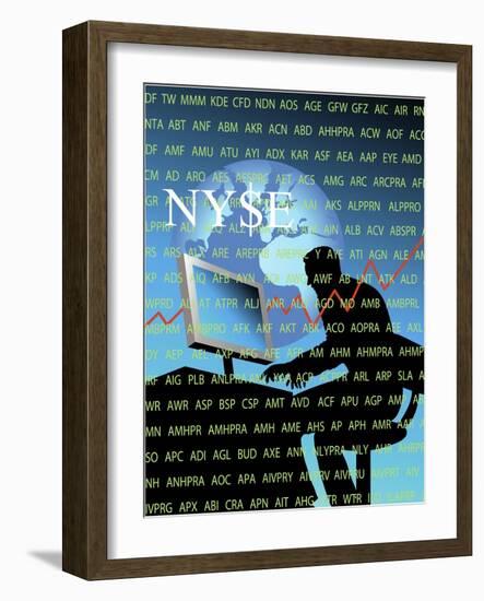New York Stock Exchange-Linda Braucht-Framed Giclee Print