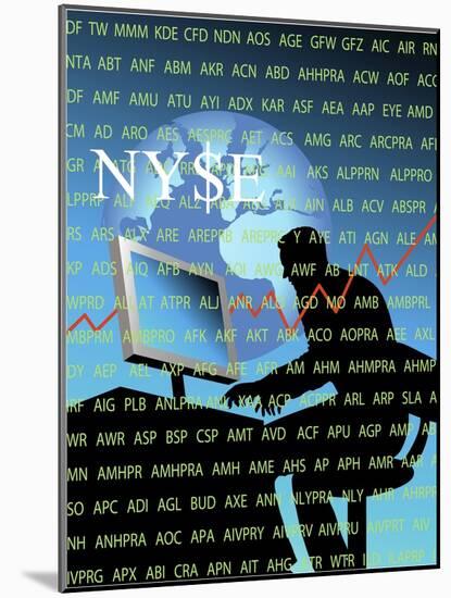 New York Stock Exchange-Linda Braucht-Mounted Giclee Print