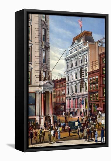New York Stock Exchange-Charles Hart-Framed Stretched Canvas