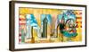 New York Story-Tom Frazier-Framed Art Print