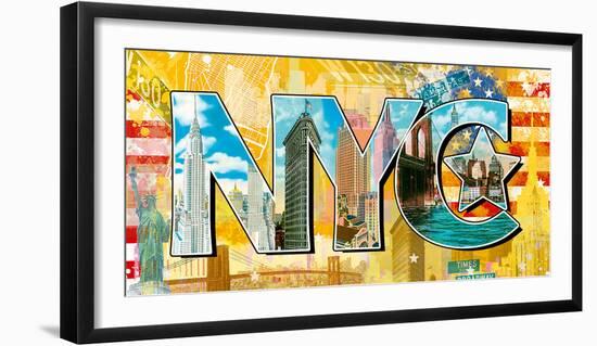 New York Story-Tom Frazier-Framed Art Print