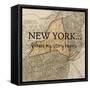 New York Story-Tina Carlson-Framed Stretched Canvas