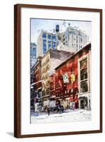 New York Street II - In the Style of Oil Painting-Philippe Hugonnard-Framed Giclee Print