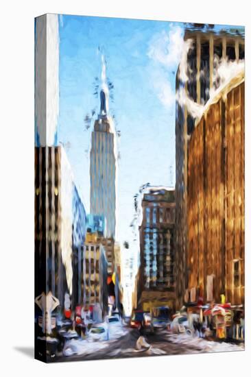 New York Street III - In the Style of Oil Painting-Philippe Hugonnard-Stretched Canvas