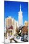 New York Street - In the Style of Oil Painting-Philippe Hugonnard-Mounted Giclee Print