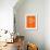 New York Street Map Orange-NaxArt-Framed Art Print displayed on a wall