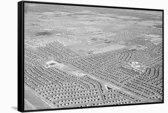 New York Suburb of Levittown-null-Framed Stretched Canvas