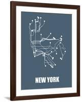 New York Subway Map-null-Framed Art Print