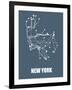 New York Subway Map-null-Framed Art Print