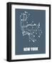 New York Subway Map-null-Framed Art Print