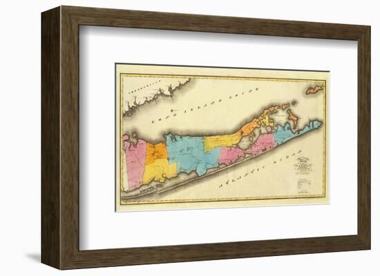 New York, Suffolk County, c.1829-David H^ Burr-Framed Art Print