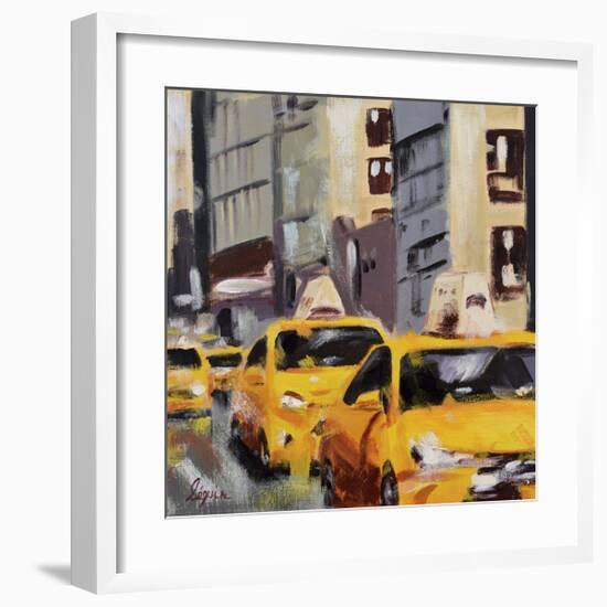 New York Taxi 6-Robert Seguin-Framed Giclee Print