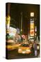 New York taxi at night 1995-null-Stretched Canvas