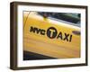 New York Taxi, New York City, New York, United States of America, North America-Amanda Hall-Framed Photographic Print