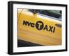 New York Taxi, New York City, New York, United States of America, North America-Amanda Hall-Framed Photographic Print