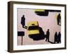 New York Taxis, 1990-Lincoln Seligman-Framed Giclee Print